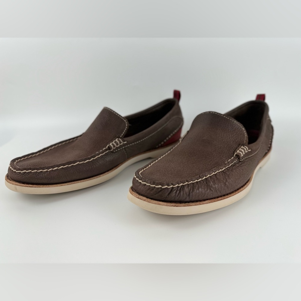 Sperry Dark Brown Leather Boat Shoes